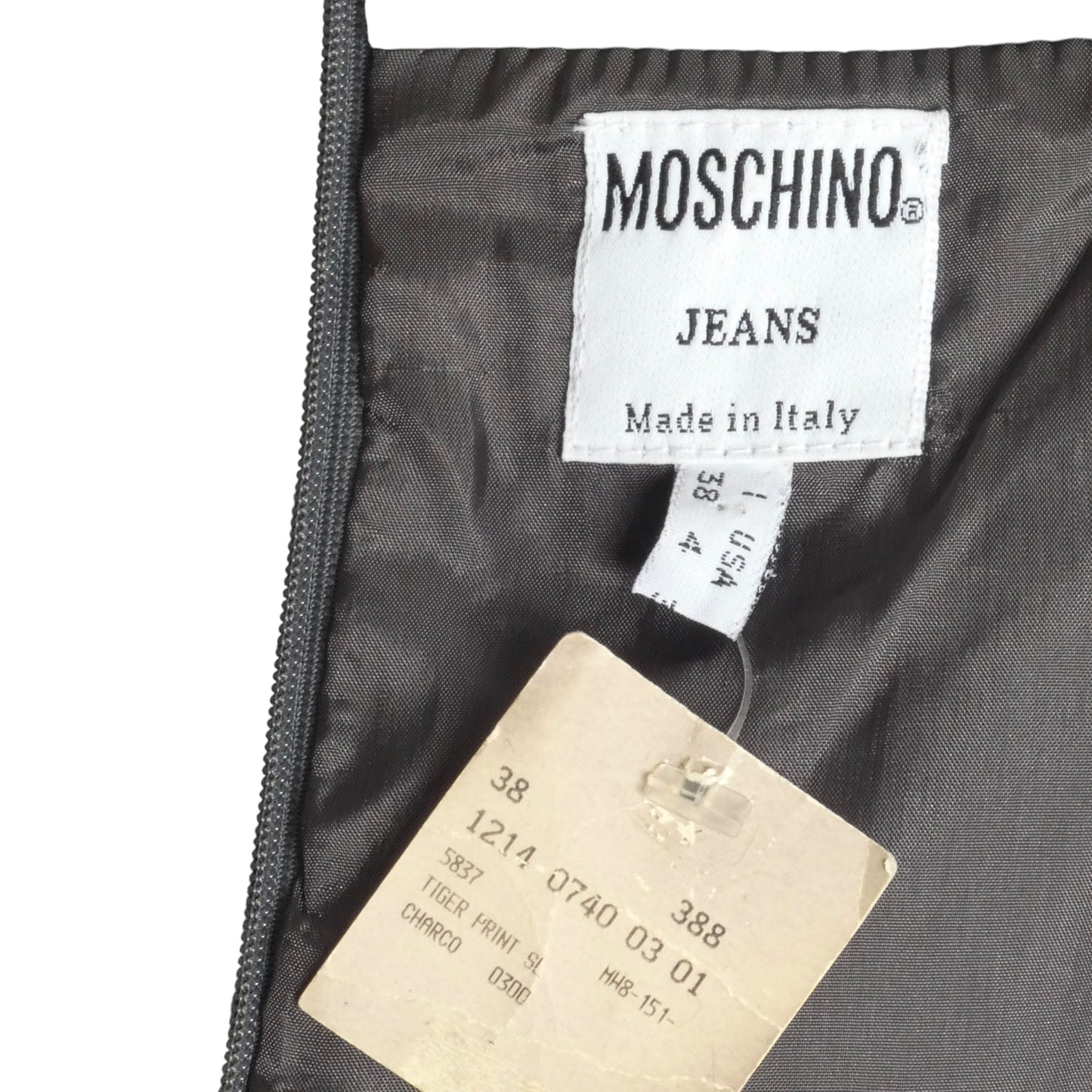 MOSCHINO JEANS - NWT 1990s Animal Print Velour Dress, Size 4