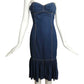 MOSCHINO - 1980s (late) Strapless Denim Dress, Size 6