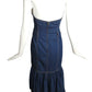 MOSCHINO - 1980s (late) Strapless Denim Dress, Size 6