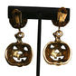 MOSCHINO COUTURE! - 2020 Gold Jack-o-Lantern Earrings