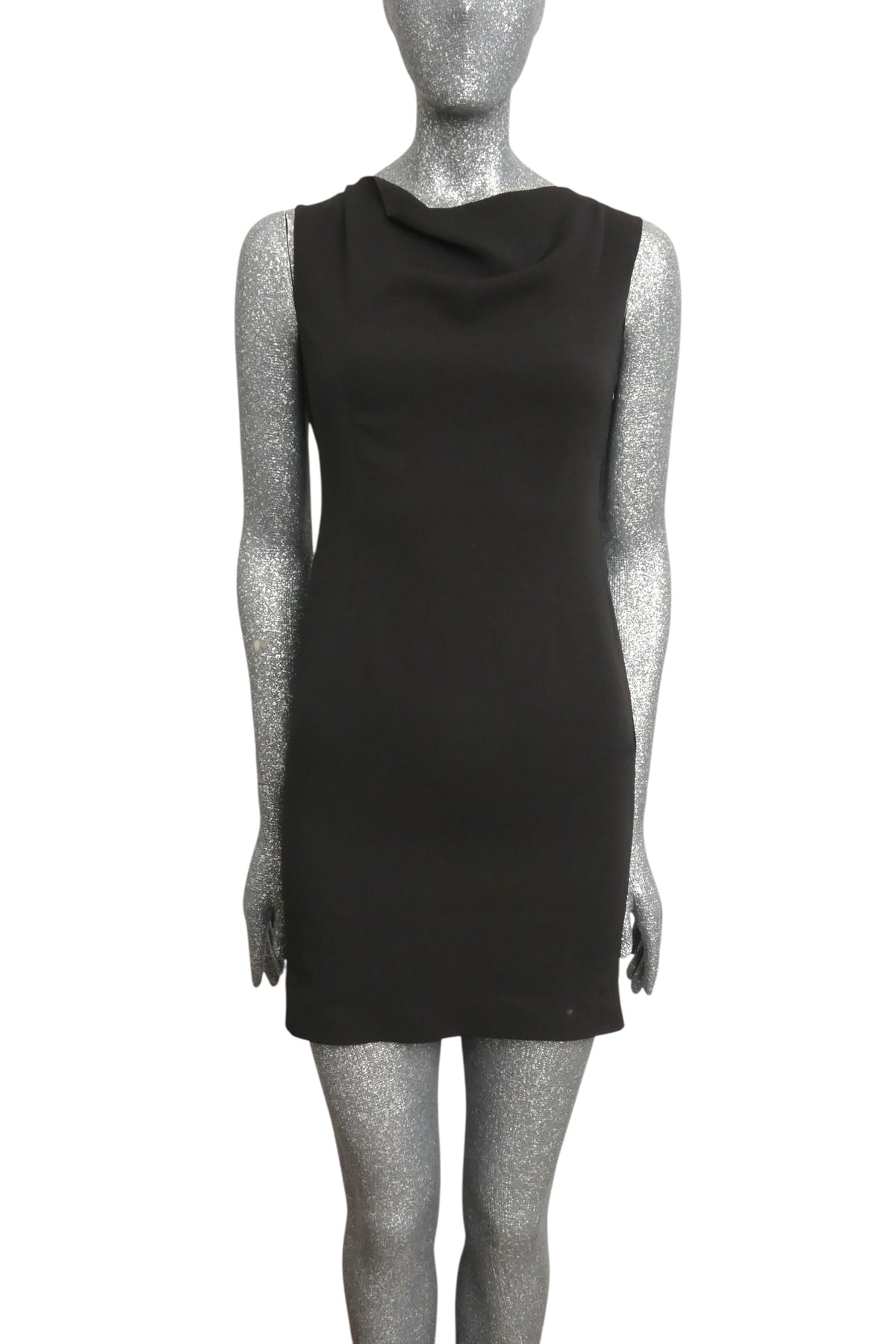 MOSCHINO CHEAP & CHIC - 1990s Reverse Tuxedo Dress, Size-4