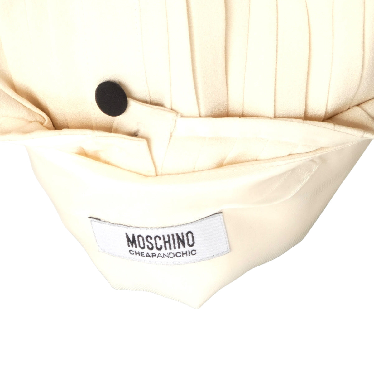 MOSCHINO CHEAP & CHIC - 1990s Reverse Tuxedo Dress, Size-4