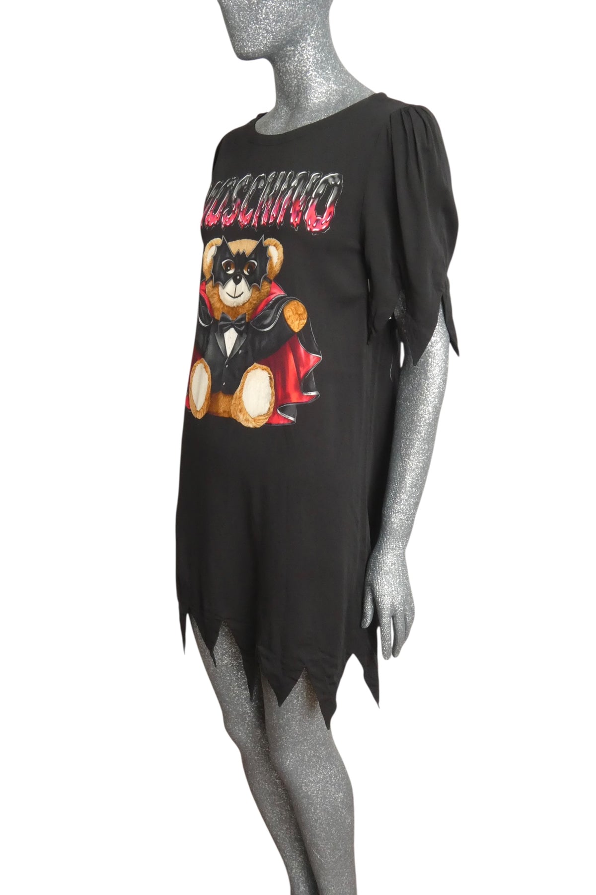 MOSCHINO COUTURE! - 2020 Black Vampire Bear Dress, Size-6