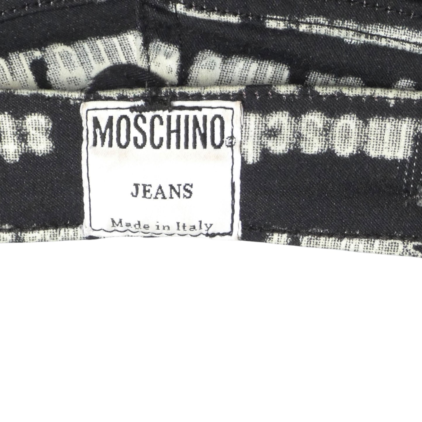 MOSCHINO JEANS - 1990s Graphic Print Knit Pants, Size 8