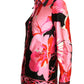 1970s Polyester Knit Floral Blouse, Size-6