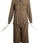 OSCAR DE LA RENTA - 1970 Wool Blouse & Bermuda Shorts Ensemble Size-2