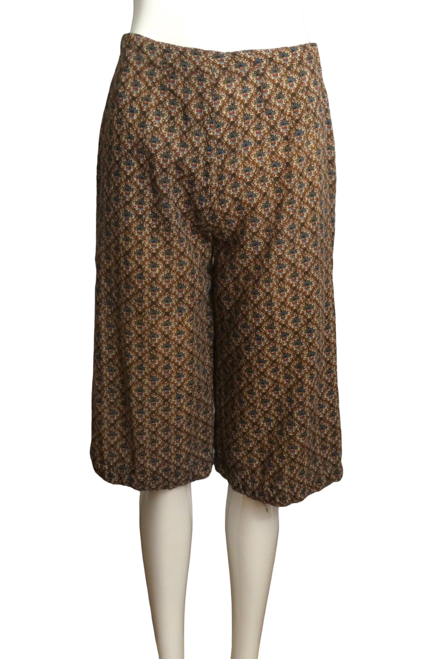 OSCAR DE LA RENTA - 1970 Wool Blouse & Bermuda Shorts Ensemble Size-2
