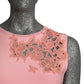 OSCAR DE LA RENTA-2023 Knit Appliqué Dress, Size-Small