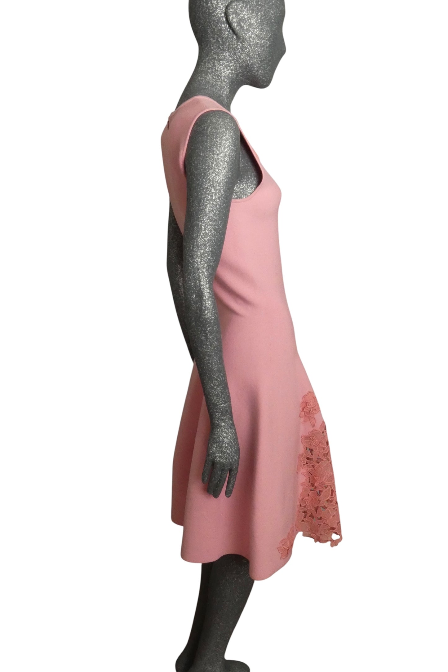 OSCAR DE LA RENTA-2023 Knit Appliqué Dress, Size-Small