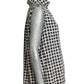OSCAR DE LA RENTA - 2015 Silk Check Blouse, Size-10