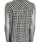 OSCAR DE LA RENTA - 2015 Silk Check Blouse, Size-10
