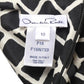 OSCAR DE LA RENTA - 2015 Silk Check Blouse, Size-10