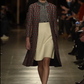 OSCAR DE LA RENTA - 2015 Silk Check Blouse, Size-10