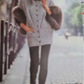 PIERRE CARDIN - 1994 Black Mohair & Fux Fur Coat, Size-8