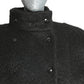 PIERRE CARDIN - 1994 Black Mohair & Fux Fur Coat, Size-8