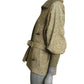 PIERRE CARDIN- 1970s Green Wool Tweed & Knit Coat, Size-6