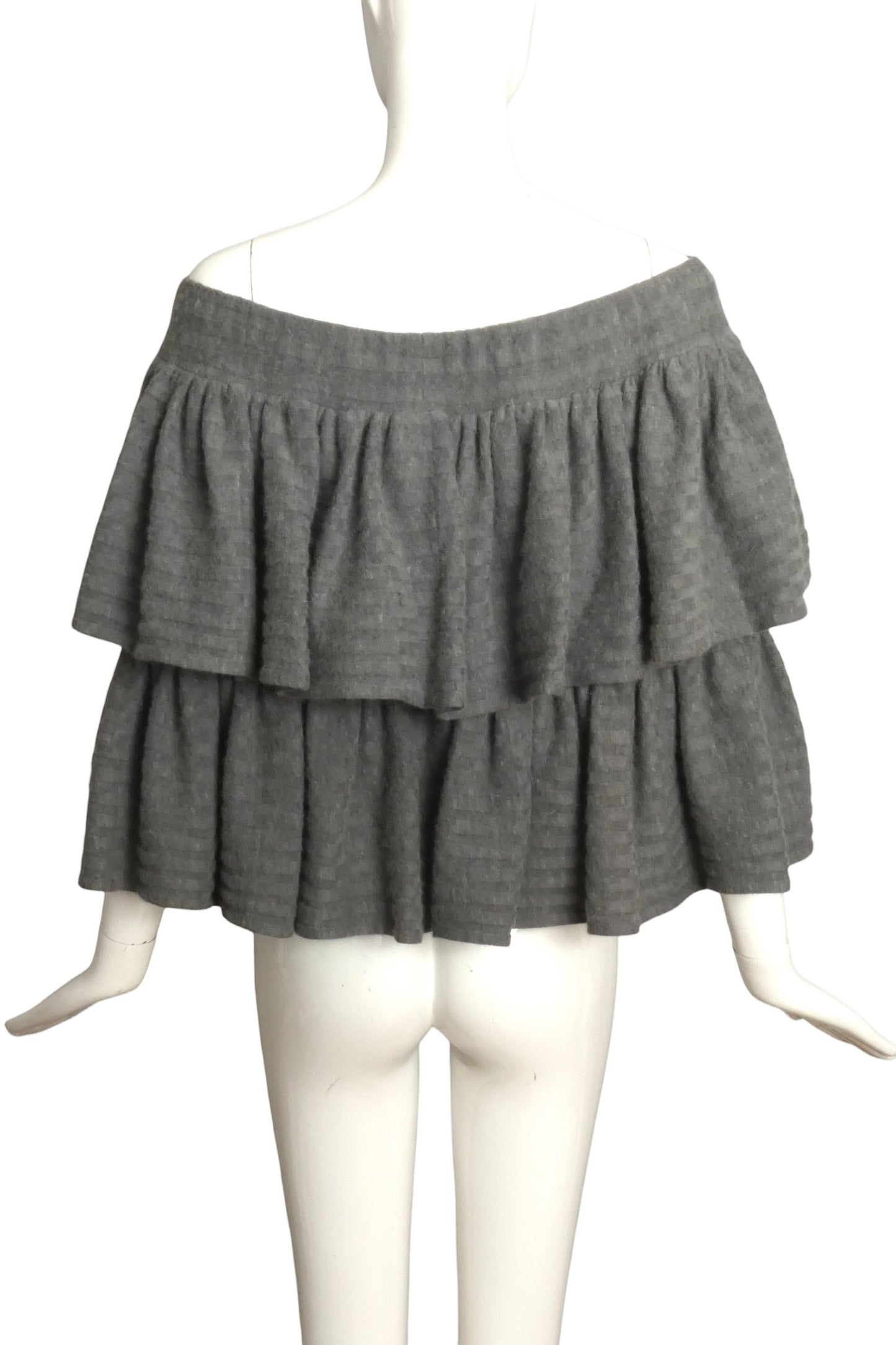 PIERRE CARDIN HAUTE COUTURE - 1977 Wool Knit Off The Shoulder Top, One Size