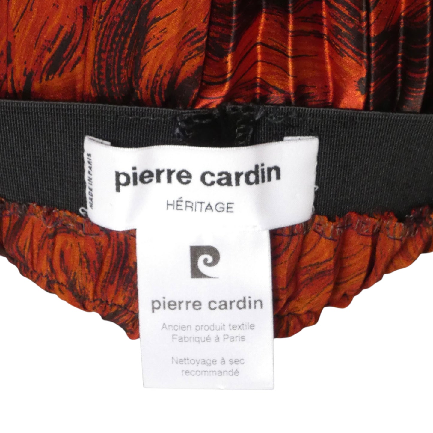 PIERRE CARDIN HERITAGE - 1980s Orange Printed Satin Ensemble, Size-6
