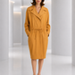PIERRE CARDIN HERITAGE - 1987 Muted Orange Gabardine Sac Dress, Size-8