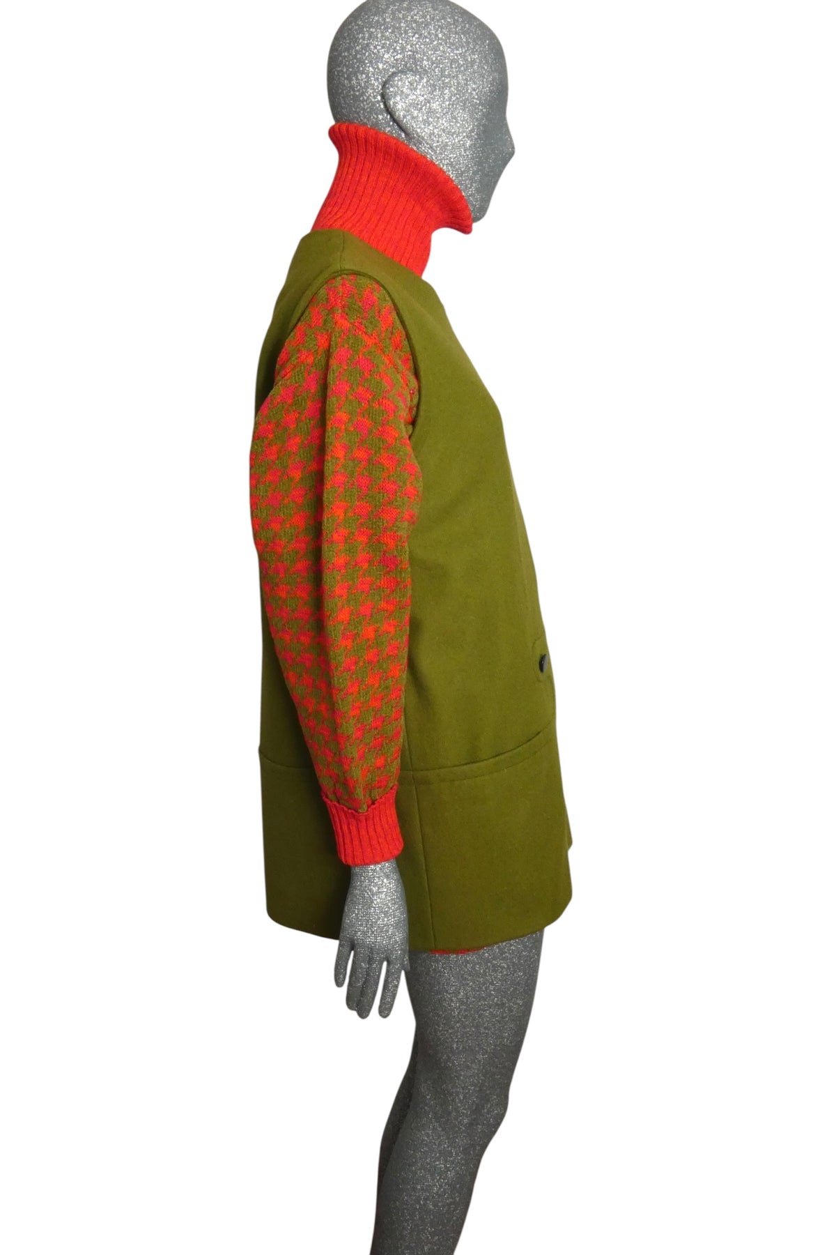 PIERRE CARDIN HERITAGE - 1990s Wool Sweater & Vest Ensemble, Size-8