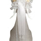 PIERRE CARDIN- 1995 Dotted Swiss Organza Wedding Gown, Size-4