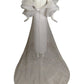 PIERRE CARDIN- 1995 Dotted Swiss Organza Wedding Gown, Size-4