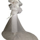 PIERRE CARDIN- 1995 Dotted Swiss Organza Wedding Gown, Size-4