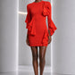 PIERRE CARDIN - 2009 Wool Knit Handkerchief Dress, Size-2
