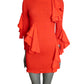 PIERRE CARDIN - 2009 Wool Knit Handkerchief Dress, Size-2
