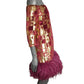 PIERRE CARDIN - 2009 Velvet & Feather Cocktail Dress, Size-6