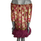 PIERRE CARDIN - 2009 Velvet & Feather Cocktail Dress, Size-6