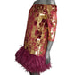 PIERRE CARDIN - 2009 Velvet & Feather Cocktail Dress, Size-6