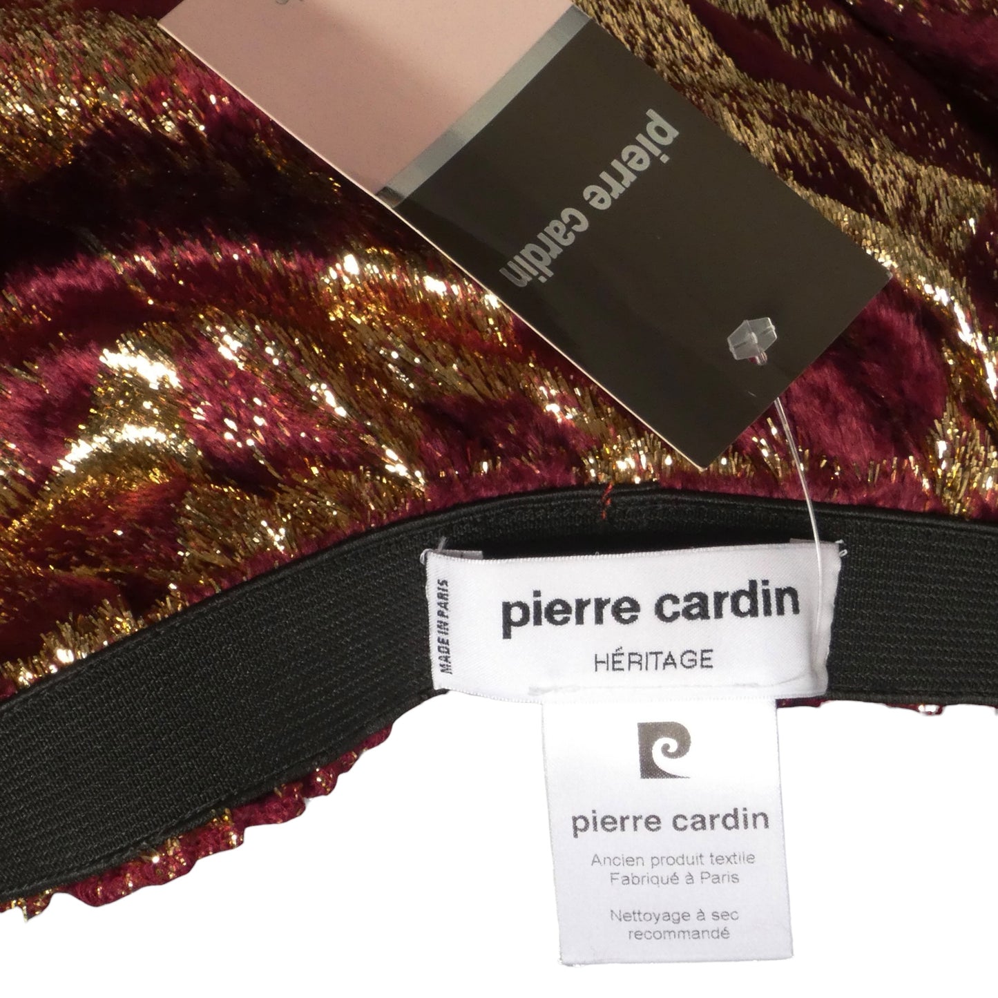 PIERRE CARDIN - 2009 Velvet & Feather Cocktail Dress, Size-6