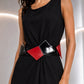 PIERRE CARDIN HERITAGE - 1980s Black & Red Patent Leather Belt, W-31"