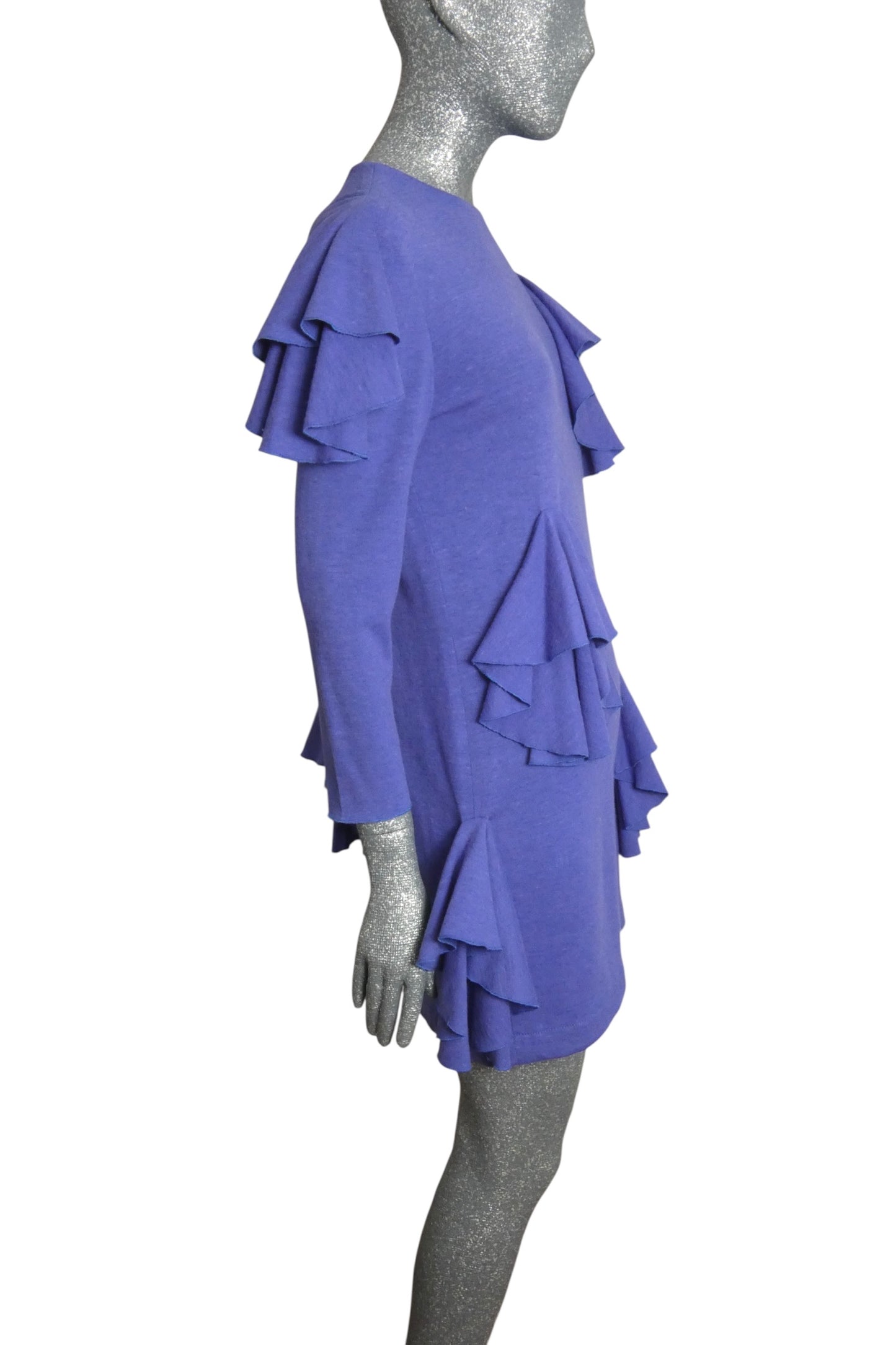 PIERRE CARDIN - 2009 Wool Knit Handkerchief Dress, Size-6