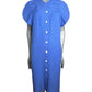 PIERRE CARDIN - 1980s Blue Cotton Sundress, Size-6