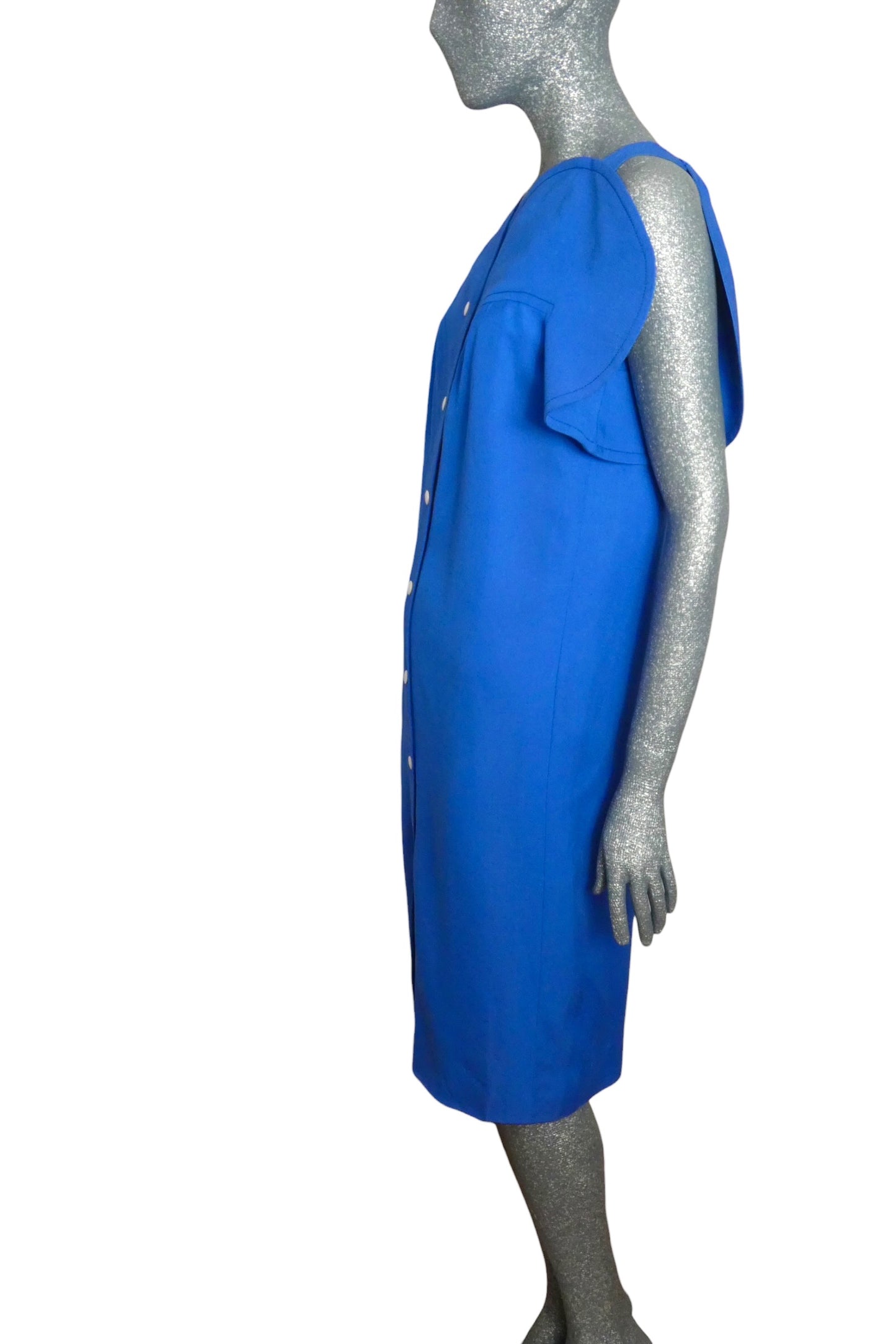 PIERRE CARDIN - 1980s Blue Cotton Sundress, Size-6