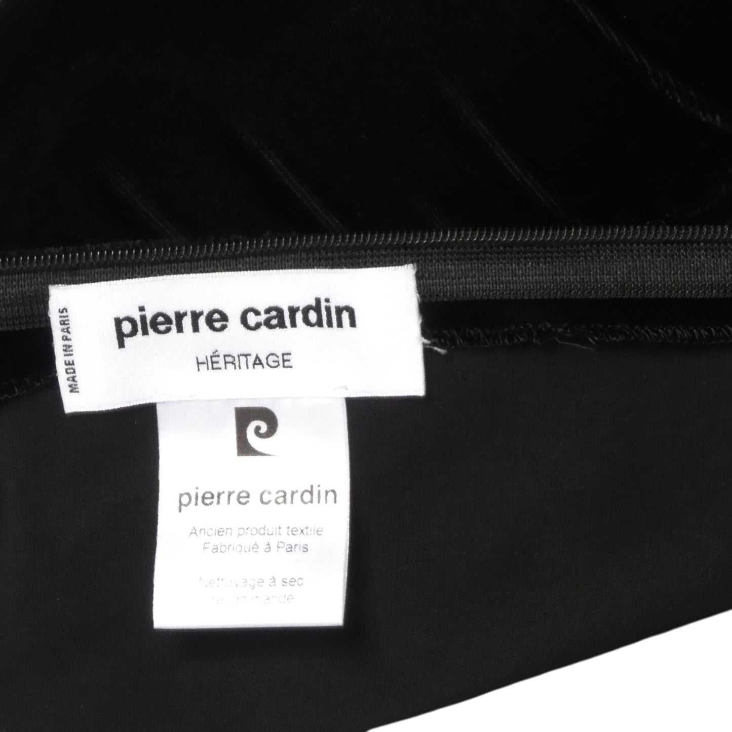 PIERRE CARDIN- 1997 Black Velvet & Lace Bodysuit, Size-4