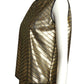 PIERRE CARDIN- 2002 Metallic Gold Stud Top, Size 4