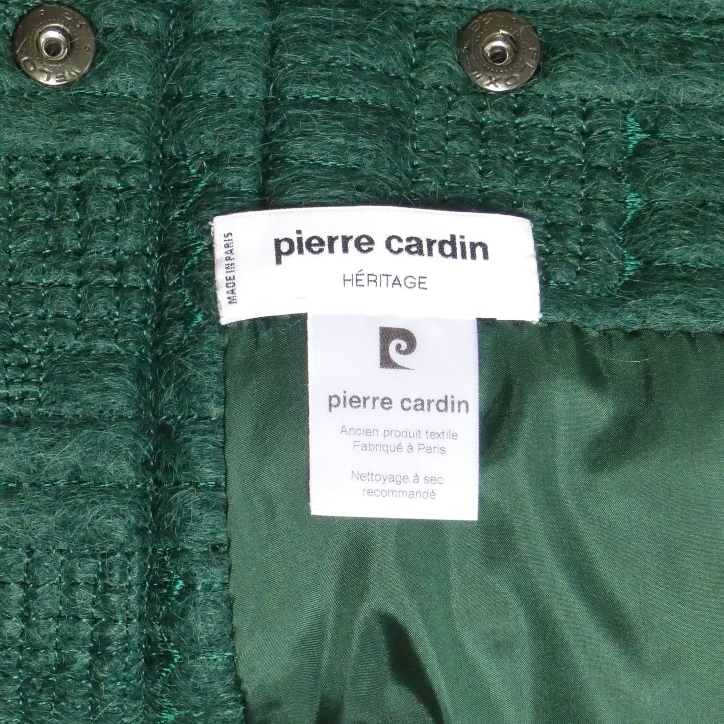 PIERRE CARDIN - 2000 Quilted Mohair Batwing Coat, Size-8