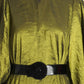 PIERRE CARDIN - 2005 Olive Taffeta Overdress, Size-6