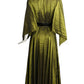 PIERRE CARDIN - 2005 Olive Taffeta Overdress, Size-6