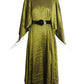 PIERRE CARDIN - 2005 Olive Taffeta Overdress, Size-6