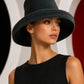 PIERRE CARDIN - 1986 Charcoal Wool Velour Hat