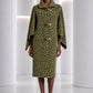 PIERRE CARDIN - 2006 Green Wool Knit Coat, Size-8