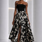 PIERRE CARDIN - 1990s Black & White Organza Skirt, Size-8