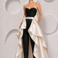 PIERRE CARDIN- 2005 Ivory Silk Taffeta Overskirt, Size-6
