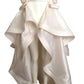 PIERRE CARDIN- 2005 Ivory Silk Taffeta Overskirt, Size-6