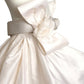 PIERRE CARDIN- 2005 Ivory Silk Taffeta Overskirt, Size-6