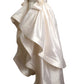 PIERRE CARDIN- 2005 Ivory Silk Taffeta Overskirt, Size-6